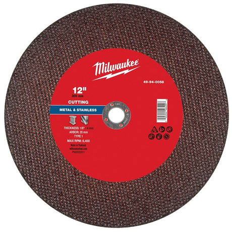 CUT-OFF WHL MTL TYP1 12INX20MM