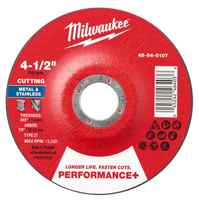 CUTOFF WHL P-MTL TYP27 4.5X7/8