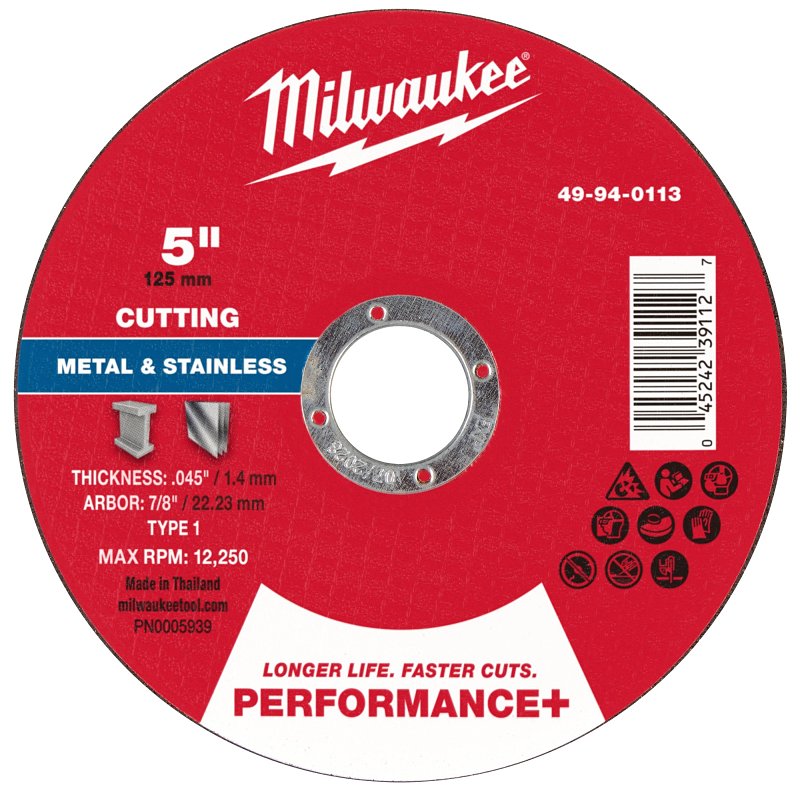CUT-OFF WHL P-MTL TYP1 5X7/8IN