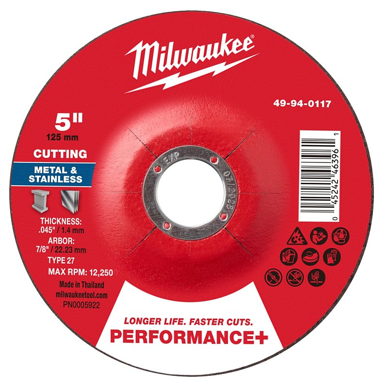 CUTOFF WHL P-MTL TYP27 5X7/8IN