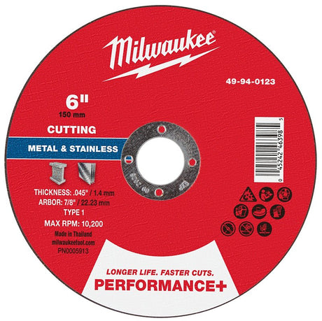 CUT-OFF WHL P-MTL TYP1 6X7/8IN