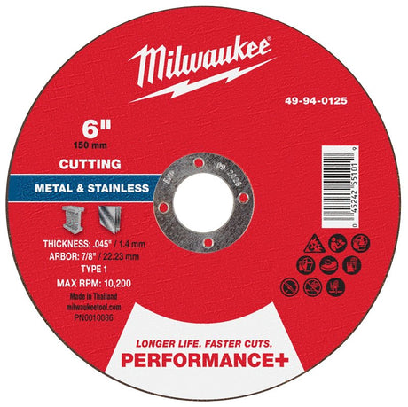 CUT-OFF WHL P-MTL TYP1 6X7/8IN