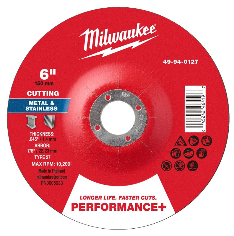 CUTOFF WHL P-MTL TYP27 6X7/8IN