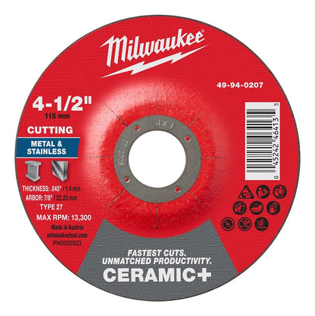 CUTOFF WHL C-MTL TYP27 4.5X7/8