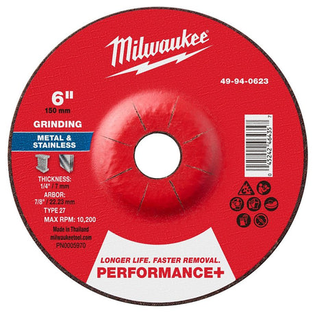 GRIND WHL P-MTL TYPE27 6X7/8IN