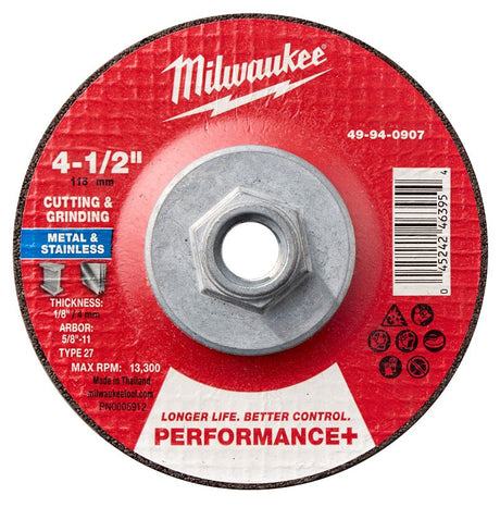 CUT&GRIND WHL P-DL MTL 4.5X5/8