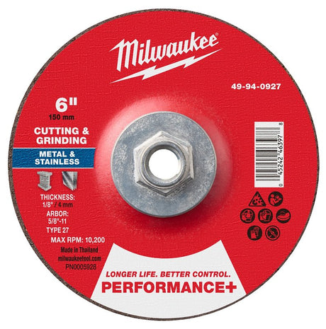 CUT&GRIND WHL P-DL MTL 6X5/8IN