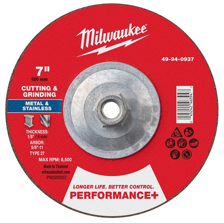 CUT&GRIND WHL P-DL MTL 7X5/8IN