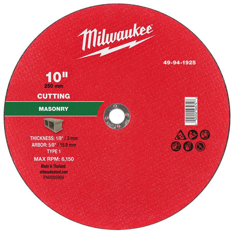 CUTOFF WHL MSNRY TYP1 10X5/8IN