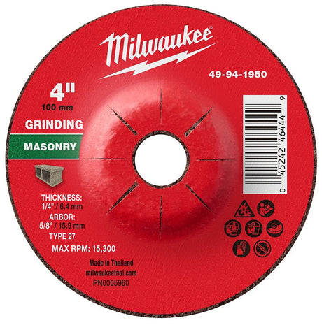 GRIND WHL MSNRY TYPE27 4X5/8IN
