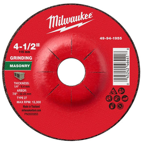 GRND WHL MSNRY TYP27 4.5X7/8IN