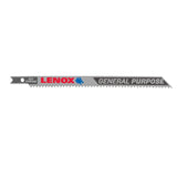 Lenox 1991476 Jig Saw Blade, 3/8 in W, 5-1/4 in L, 10 TPI, 3/PK