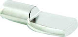Prime-Line U 10166 Shelf Support Peg, Utility Hook, Specifications: 5 mm Dia x 5/16 in L Pin, Wall Mount, Nickel, 25 lb