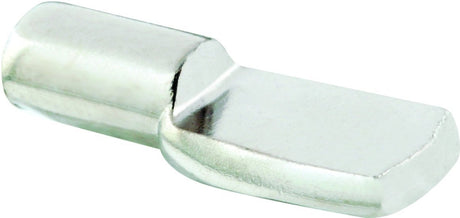 Prime-Line U 10166 Shelf Support Peg, Utility Hook, Specifications: 5 mm Dia x 5/16 in L Pin, Wall Mount, Nickel, 25 lb