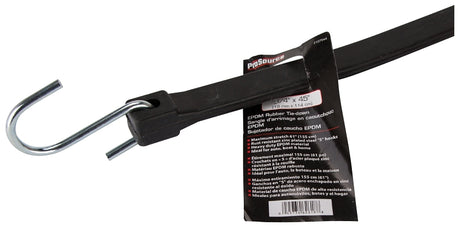 ProSource FH64090 Tie-Down, 3/4 in W, 45 in L, EPDM Rubber, S-Hook End Fitting, Steel End Fitting, Pack of 10