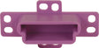 Prime-Line R 7133 Drawer Track Backplate, 3/4 in L, 2-3/4 in W, Nylon/Steel