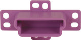 Prime-Line R 7133 Drawer Track Backplate, 3/4 in L, 2-3/4 in W, Nylon/Steel