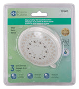 Boston Harbor TS02213WH Shower Head, 1.75 (6.6) 80 gpm (L/MIN) psi, 1/2-14 NPT Connection, Threaded, 3-Spray Function