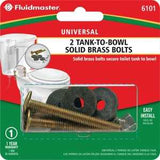 Fluidmaster 6101 Tank-To-Bowl Bolt, Brass, For: Rocking Toilets