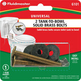 Fluidmaster 6101 Tank-To-Bowl Bolt, Brass, For: Rocking Toilets