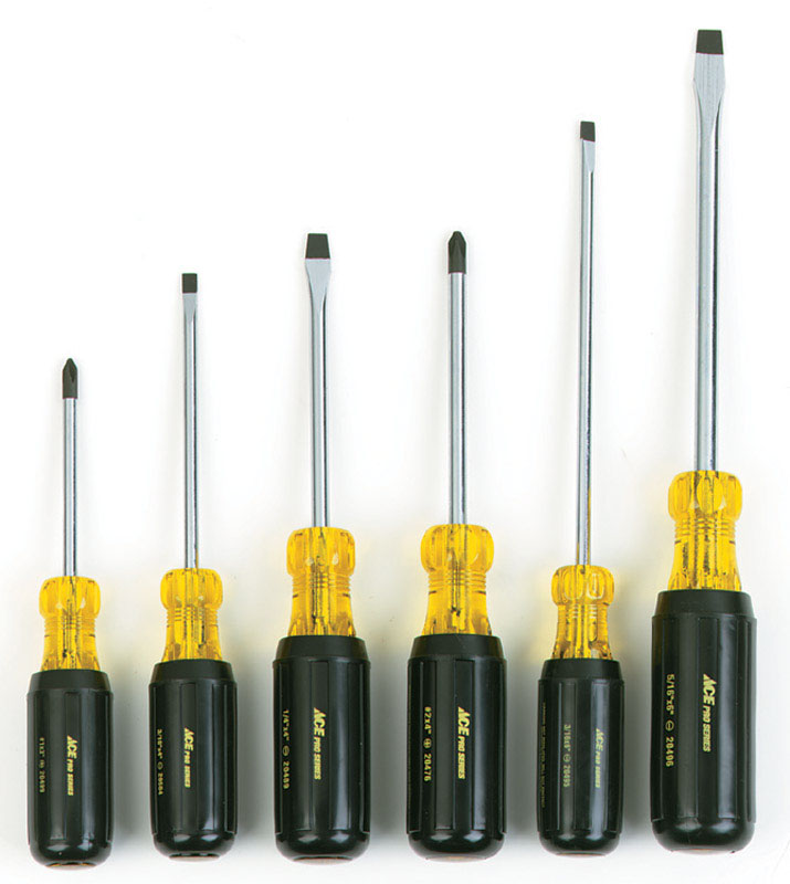 Ace Pro Pro Screwdriver Set 6 pc, Pack of 2