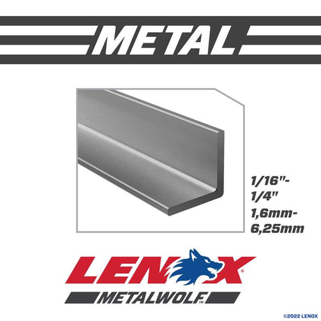 Lenox METALWOLF 8 in. Bi-Metal WAVE EDGE Reciprocating Saw Blade 18 TPI 1 pk