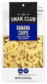 Snak Club CSU29419 Banana Chips, 5.5 oz, Pack of 6