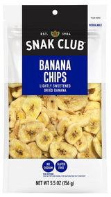 Snak Club CSU29419 Banana Chips, 5.5 oz, Pack of 6