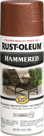 Rust-Oleum 210849 Spray Paint, Hammered, Copper, 12 oz Can