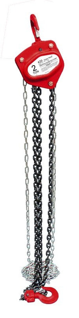 American Power Pull 400 Series 420 Chain Block, 2 ton, 10 ft H Lifting, 16-9/16 in Between Hooks
