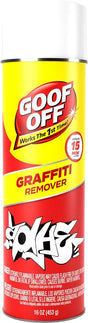 Goof Off FG673 Graffiti Remover, Liquid, Aromatic, Clear, 16 oz Aerosol Can