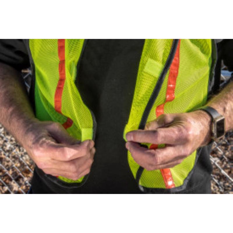 C.H. Hanson Reflective Safety Vest Fluorescent Green One Size Fits All