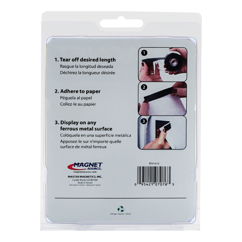 Magnet Source 312 in. L X .75 in. W Black Magnetic Tape 1
