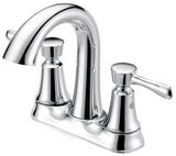 Boston Harbor F51B0035CP Lavatory Faucet, 1.2 gpm, 2-Handle, 3-Faucet Hole, Metal/Plastic, Chrome Plated