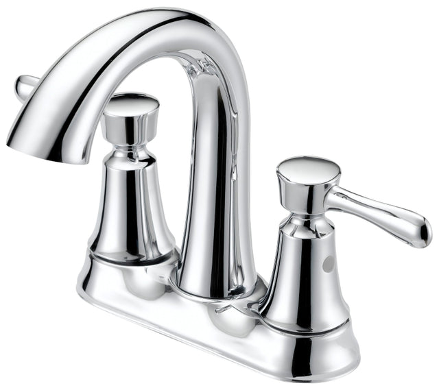 Boston Harbor F51B0035CP Lavatory Faucet, 1.2 gpm, 2-Handle, 3-Faucet Hole, Metal/Plastic, Chrome Plated