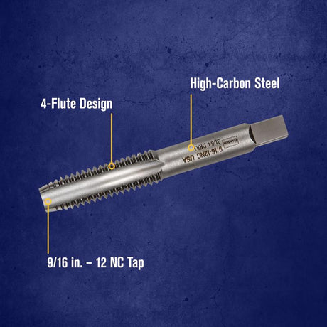 Irwin Hanson High Carbon Steel SAE Fraction Tap 9/16 in. 1 pc