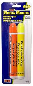 Hy-Ko 40616 Window Marker, Yellow/Orange Reflector, Pack of 3