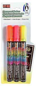 Hy-Ko 40618 Glass Marker, Orange/Pink/Yellow, Pack of 3