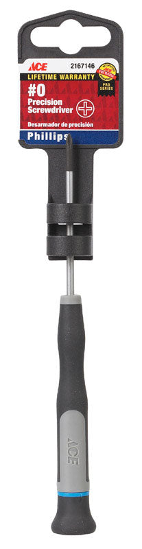 Ace No. 0 X 2-1/2 in. L Phillips Precision Screwdriver, Pack of 2