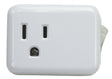 PowerZone ORES001 Outlet Tap with On Off Switch, 1-Outlet, White
