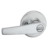 Kwikset 300DL 26DCP Privacy Lever, Satin Chrome, Zinc, Residential, Re-Key Technology: SmartKey, Reversible Hand