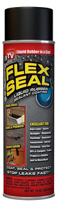 Flex Seal FSR20 Rubberized Spray Coating, 12 sq-ft Coverage Area, Black, 14 oz Can