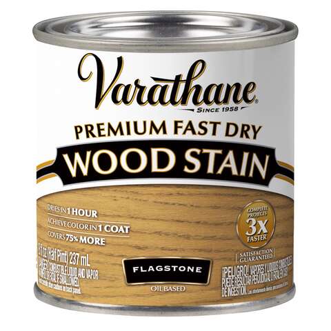 Varathane Flagstone Oil-Based Urethane Modified Alkyd Fast Dry Wood Stain 0.5 pt, Pack of 4