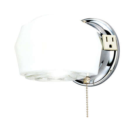 Westinghouse 1-Light Chrome White Wall Sconce