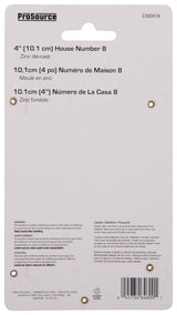 ProSource N-Z048SN-PS House Number, Character: 8, 4 in H Character, 2.28 in W Character
