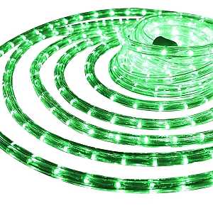 Hometown Holidays 1380-05 Rope Light, 18 ft L, 120 V, 144-Lamp, Green Light, LED Lamp