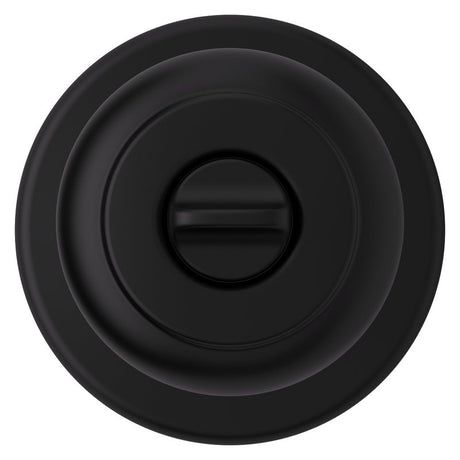 Kwikset 300CV 514 6AL RCS V1 Privacy Door Lock, Cove, Traditional Design, Knob Handle, Matte Black, Zinc, Turn Piece