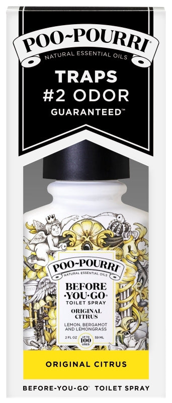 POO-POURRI Before-You-Go 1524131 Toilet Spray, 2 oz Bottle, Citrus