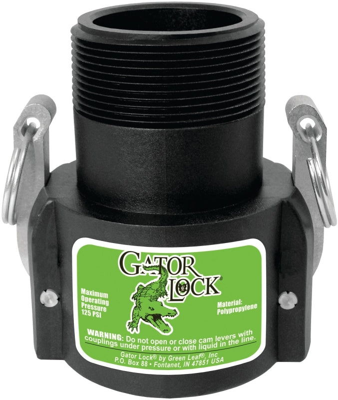 Green Leaf 200B/GLP200BNL Cam Lever Coupling, 2 in, Female x MNPT, 125 psi Pressure