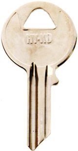 Hy-Ko 11010Y5 Key Blank, Brass, Nickel, For: Yale Cabinet, House Locks and Padlocks, Y5 Key Number, Pack of 10